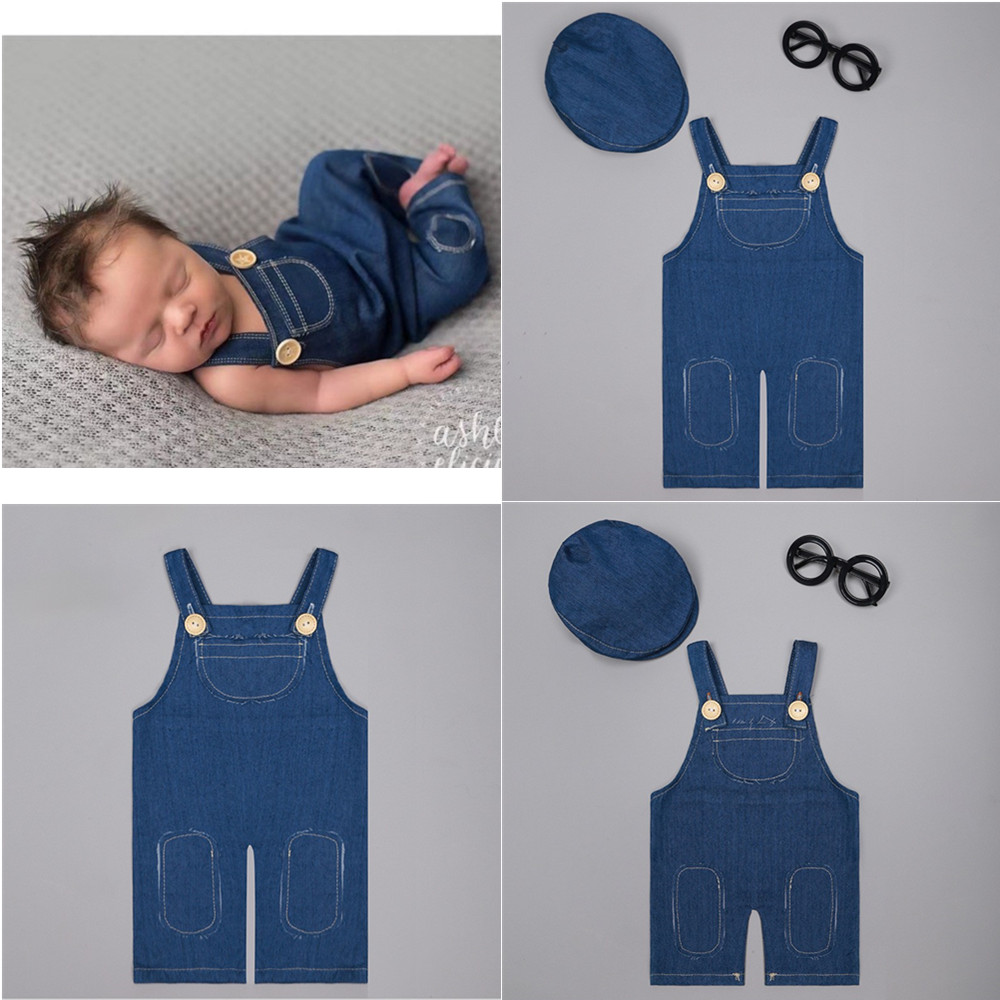 Baby Products Expo - ❤️Newborn Photography Clothing Denim Overalls Studio