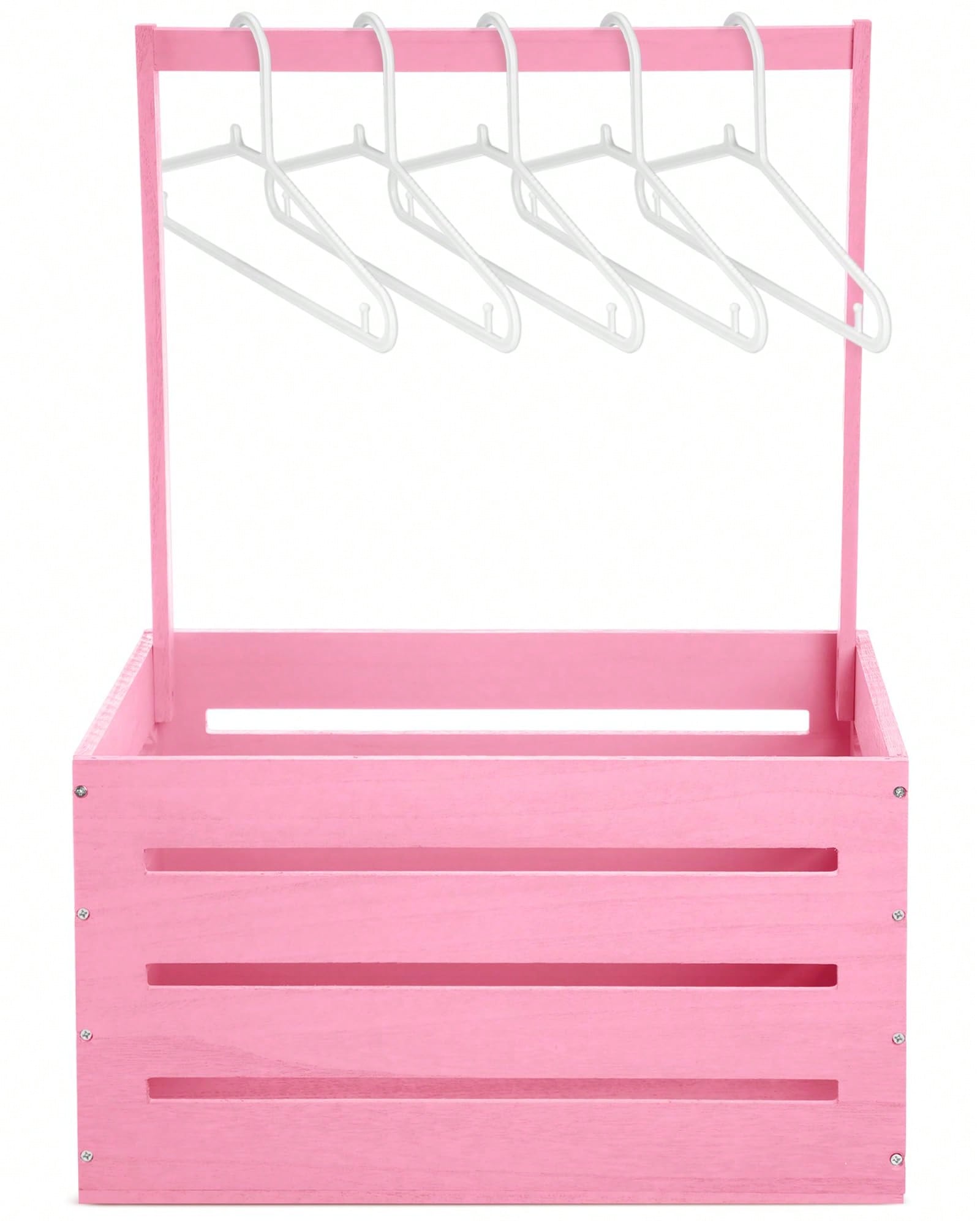 Baby Products Hamper - Wooden Baby Shower Crate Closet Cute