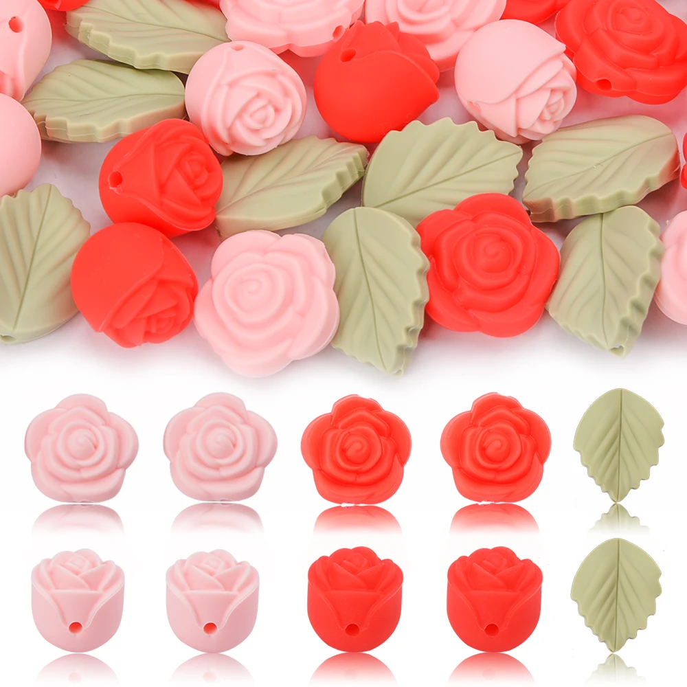 LOFCA 30Pcs Rose Silicone Bead - đánh giá và giá Baby Products List