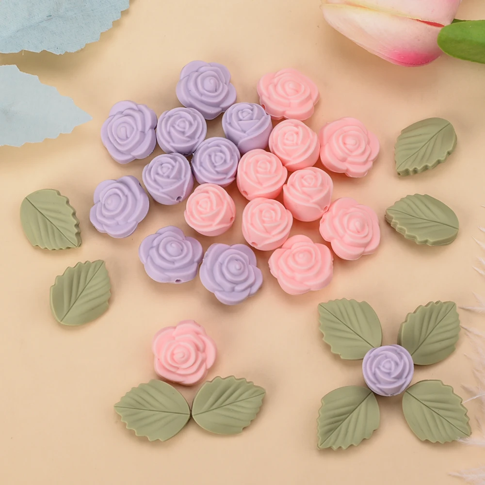 LOFCA 30Pcs Rose Silicone Bead - đánh giá và giá Baby Products List