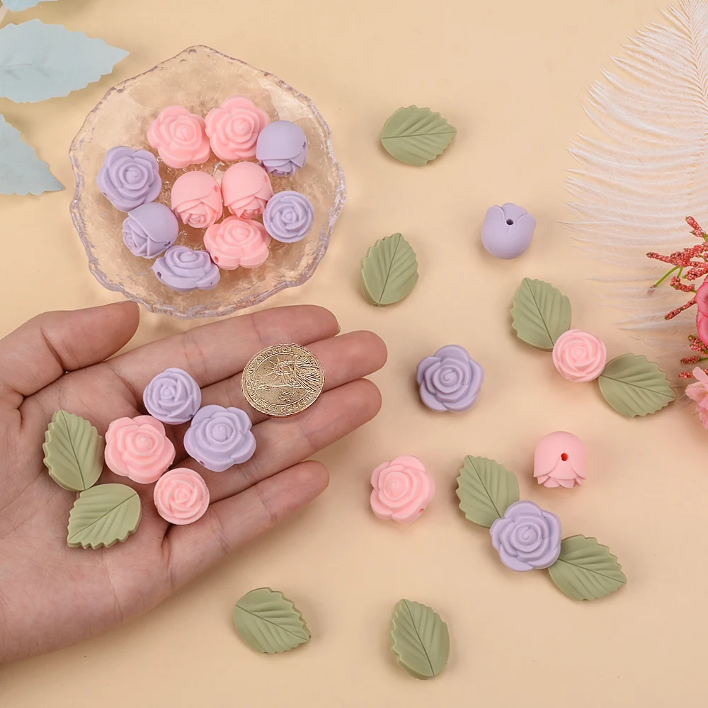 LOFCA 30Pcs Rose Silicone Bead - đánh giá và giá Baby Products List